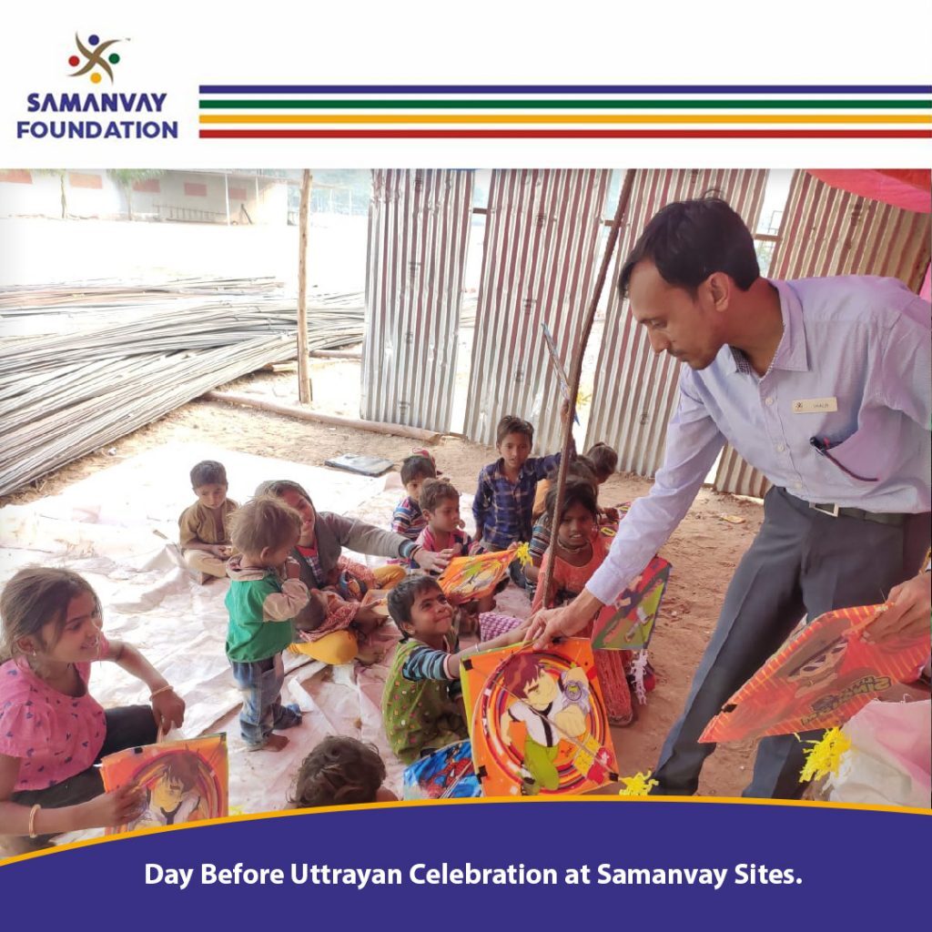 Day Before Uttarayan Celebration at Samanvay Sites