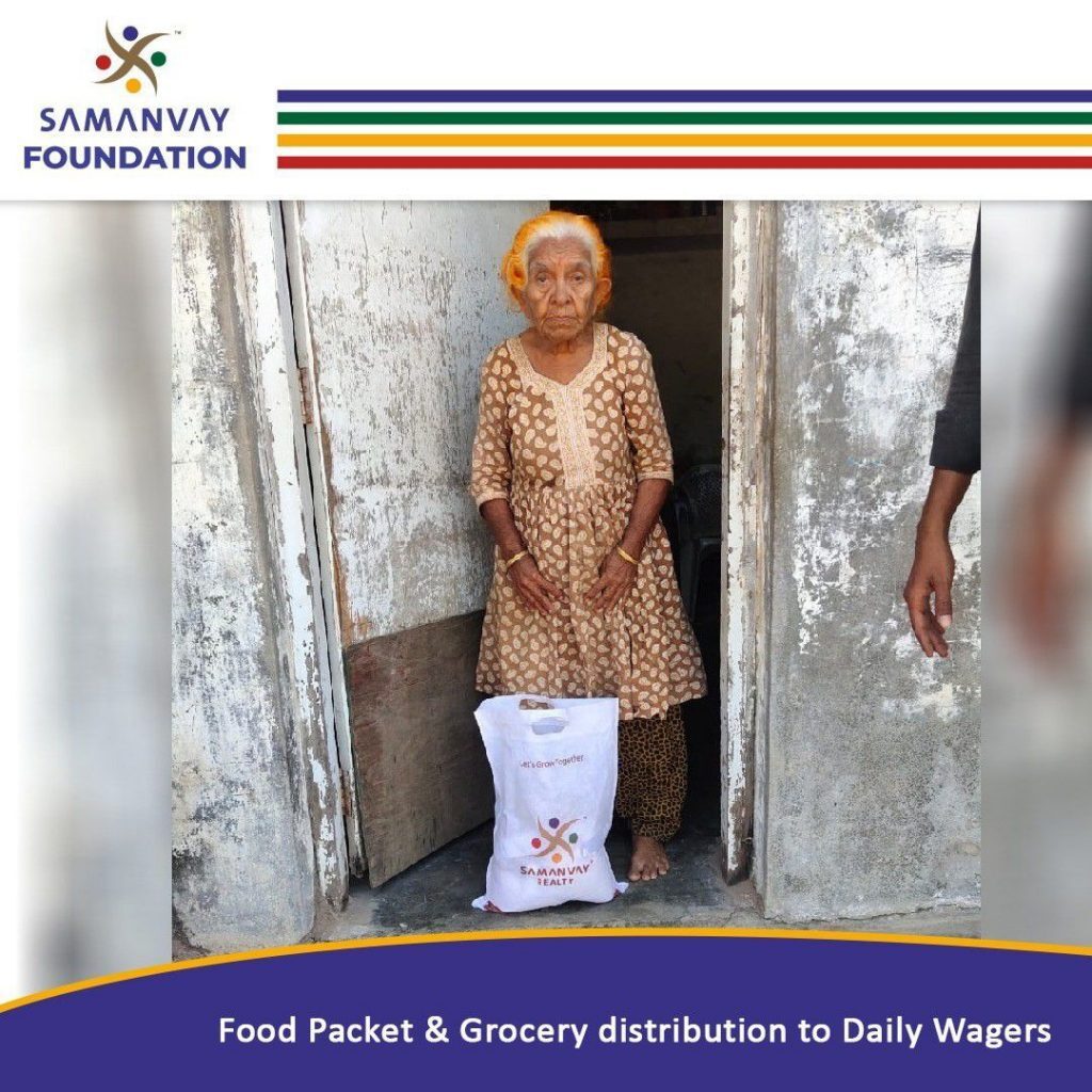Food Packet Distribution to Daily Wagers