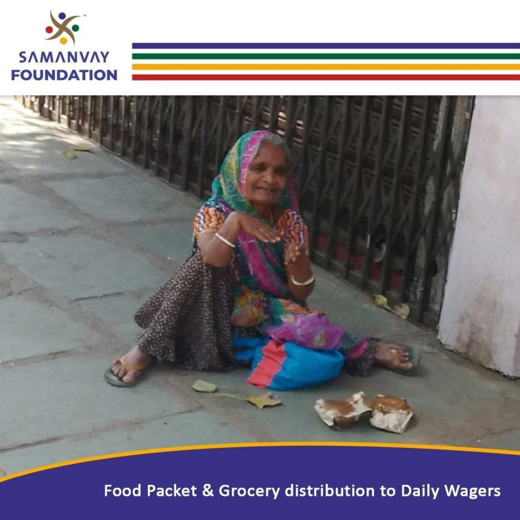Food Packet Distribution to Daily Wagers